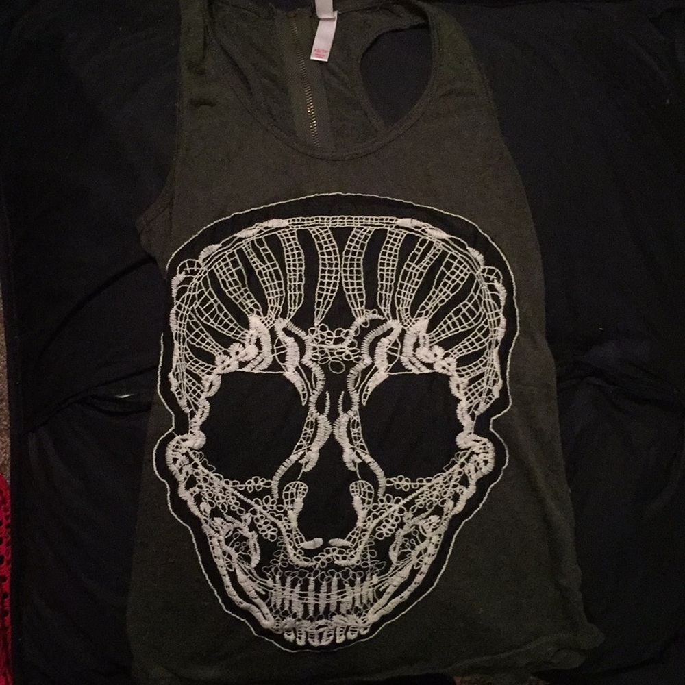 SKULL | rocker | racer back Tank Top 🤘🏻💀🖤